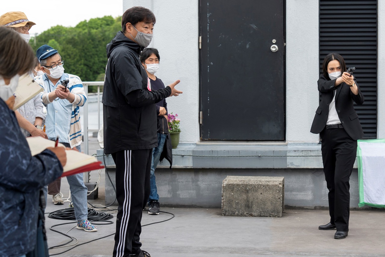 「連続ドラマW ギバーテイカー」メイキング写真