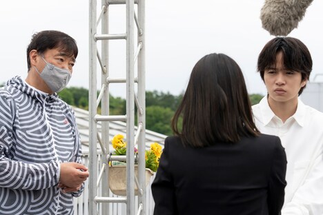 「連続ドラマW ギバーテイカー」メイキング写真