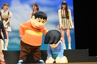 「映画ドラえもん のび太と空の理想郷（ユートピア）」完成披露試写会の様子。