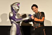 「ウルトラマンデッカー最終章 旅立ちの彼方へ…」公開初日舞台挨拶の様子。