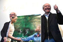「トリとロキタ」ティーチイン付きプレミア上映の様子。左からジャン＝ピエール・ダルデンヌ、リュック・ダルデンヌ。