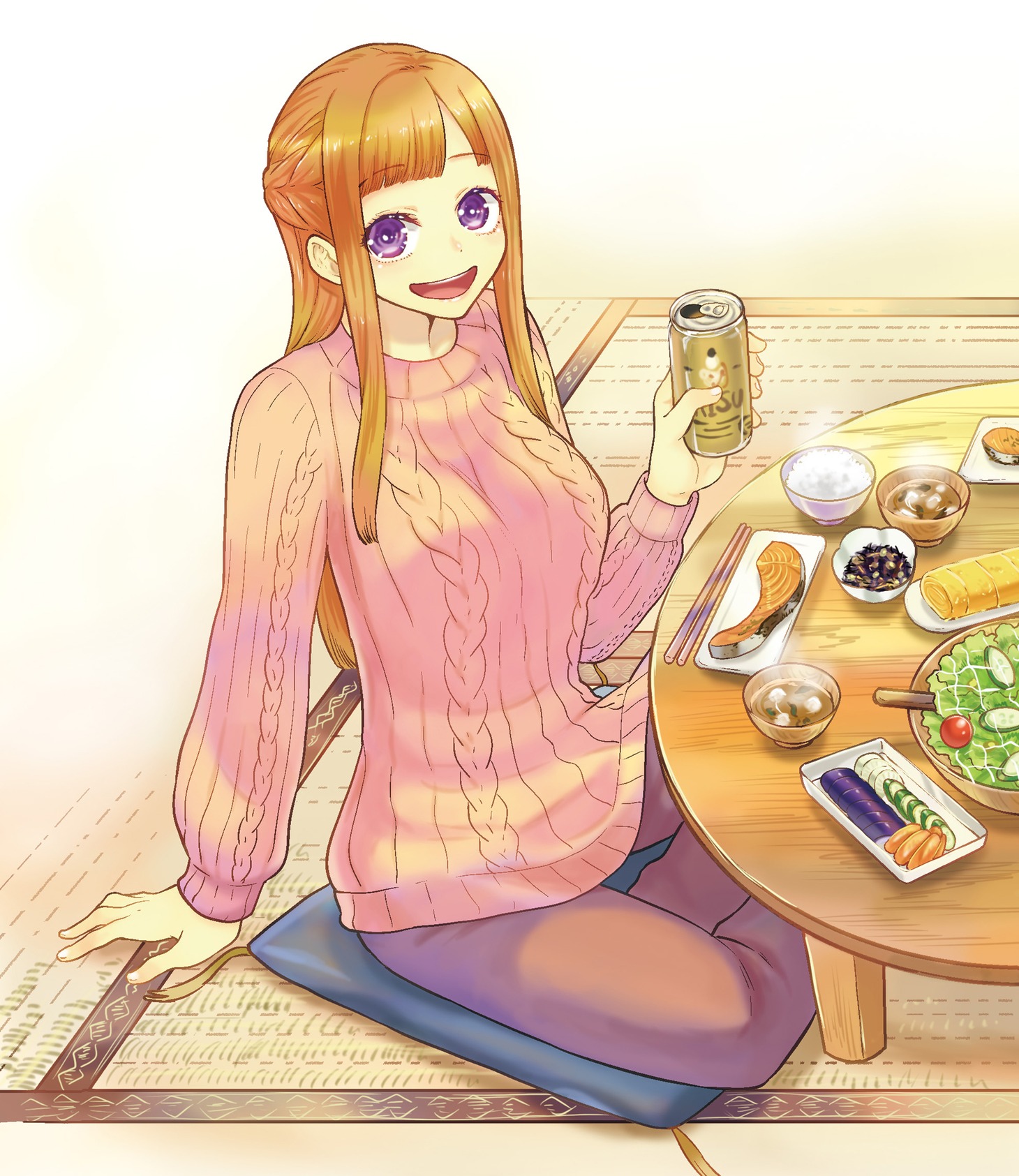 原作「半熟ファミリア 腹ペコ兄妹の熟成レシピ」イラスト (c)羽鳥まりえ／ぶんか社
