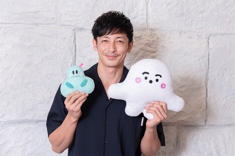 左からにゅう、玉木宏、ぷしゅぷしゅ。