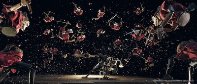 ストップモーション時代劇「HIDARI」パイロットフィルム版の場面カット