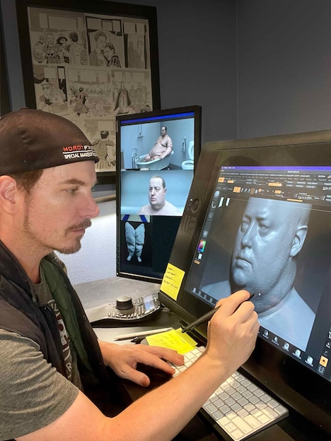 「ザ・ホエール」メイキング写真 (c)courtesy of A24