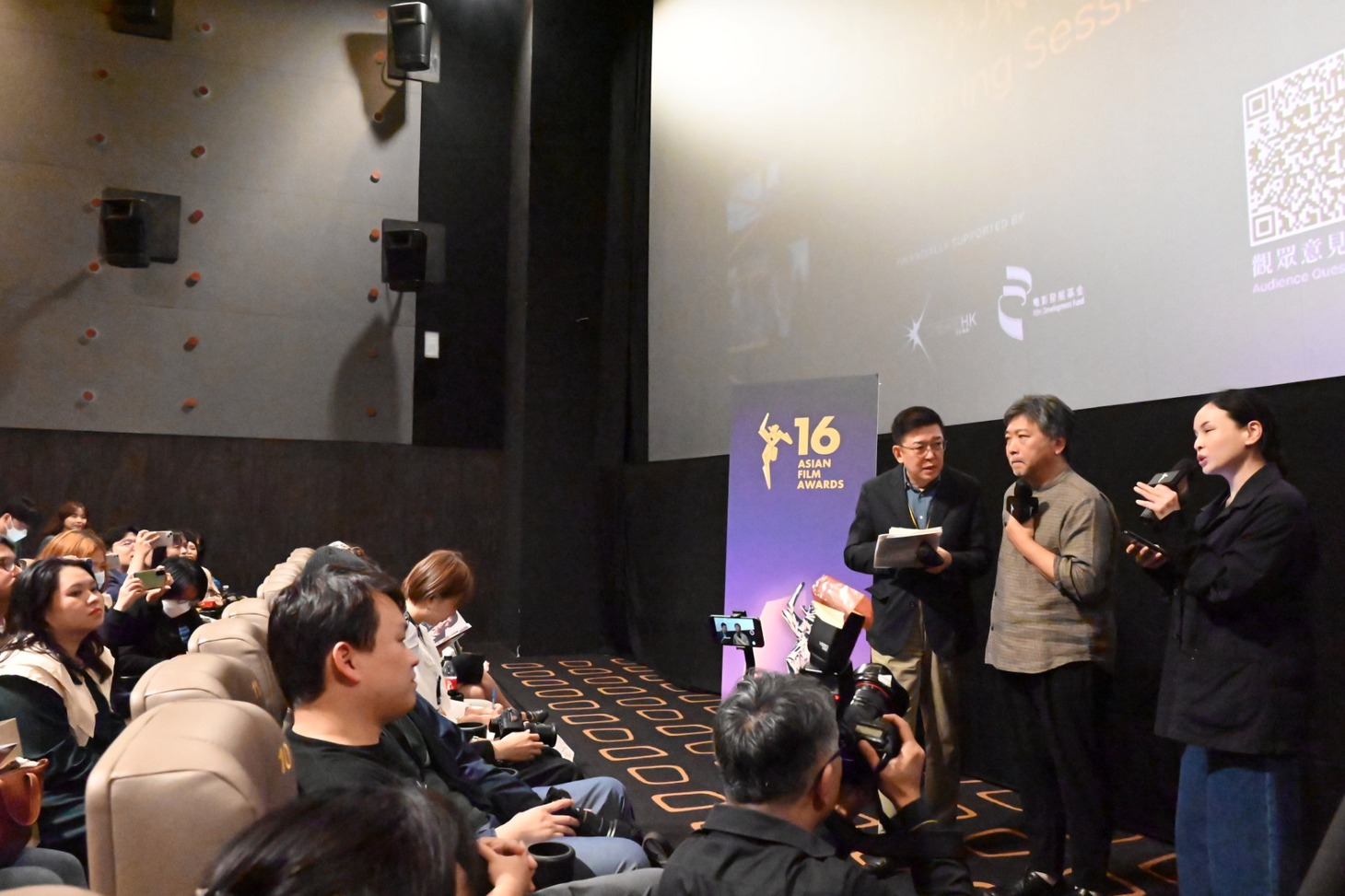 「ベイビー・ブローカー」香港での上映・登壇イベントの様子。
