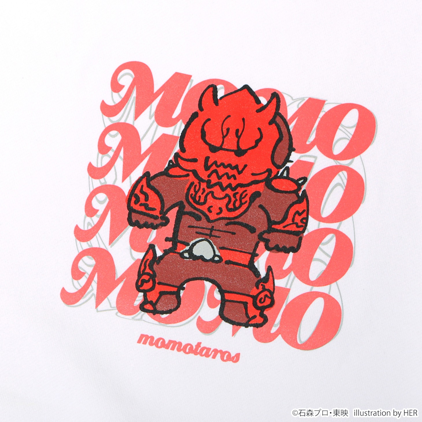 仮面ライダー電王 モモタロスフーディのデザイン（イメージ）。
