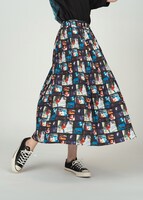 E.T.＆エリオット パターン（E.T.）イレーザープリーツスカート