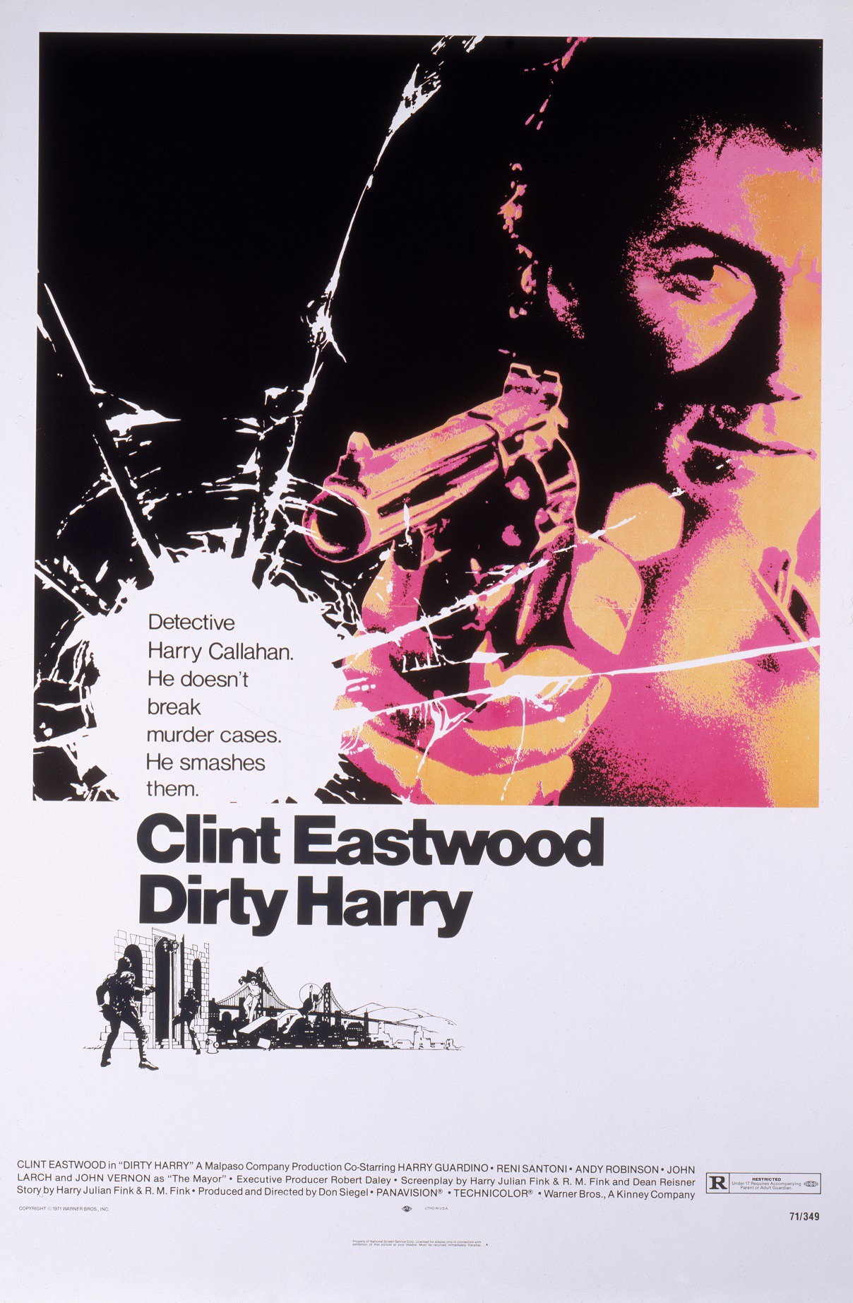 「ダーティハリー」ビジュアル (c)1971 Warner Bros. Entertainment Inc. All rights reserved.
