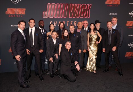 「ジョン・ウィック：コンセクエンス」ロサンゼルスプレミアの様子。(c)ロイター／アフロ