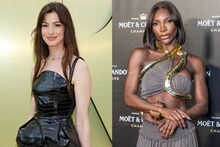 左からアン・ハサウェイ、ミカエラ・コール。