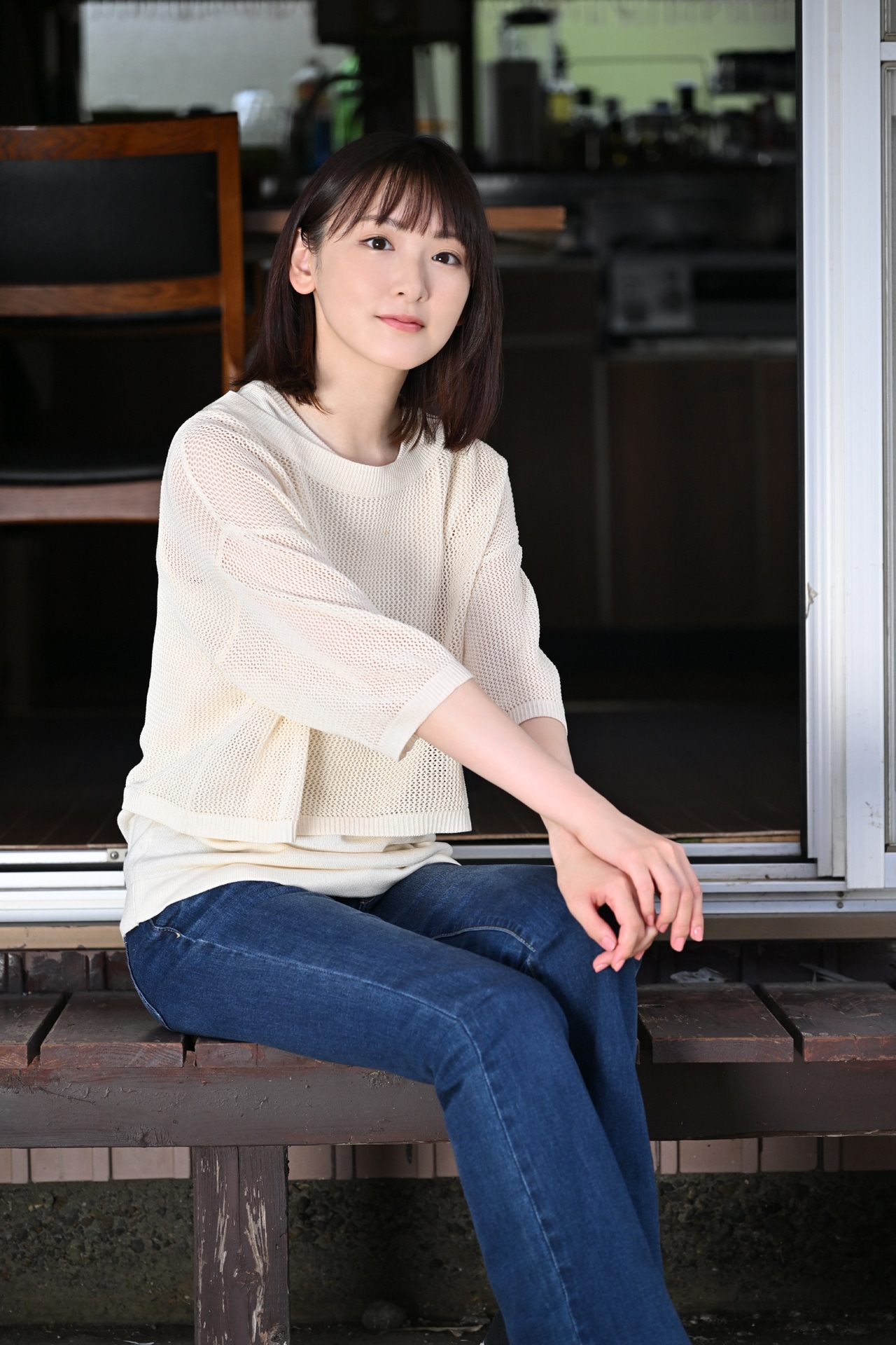 江田マキ役の生駒里奈。