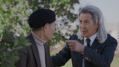 「藤子・F・不二雄 SF短編ドラマ」より、「定年退食」場面写真。