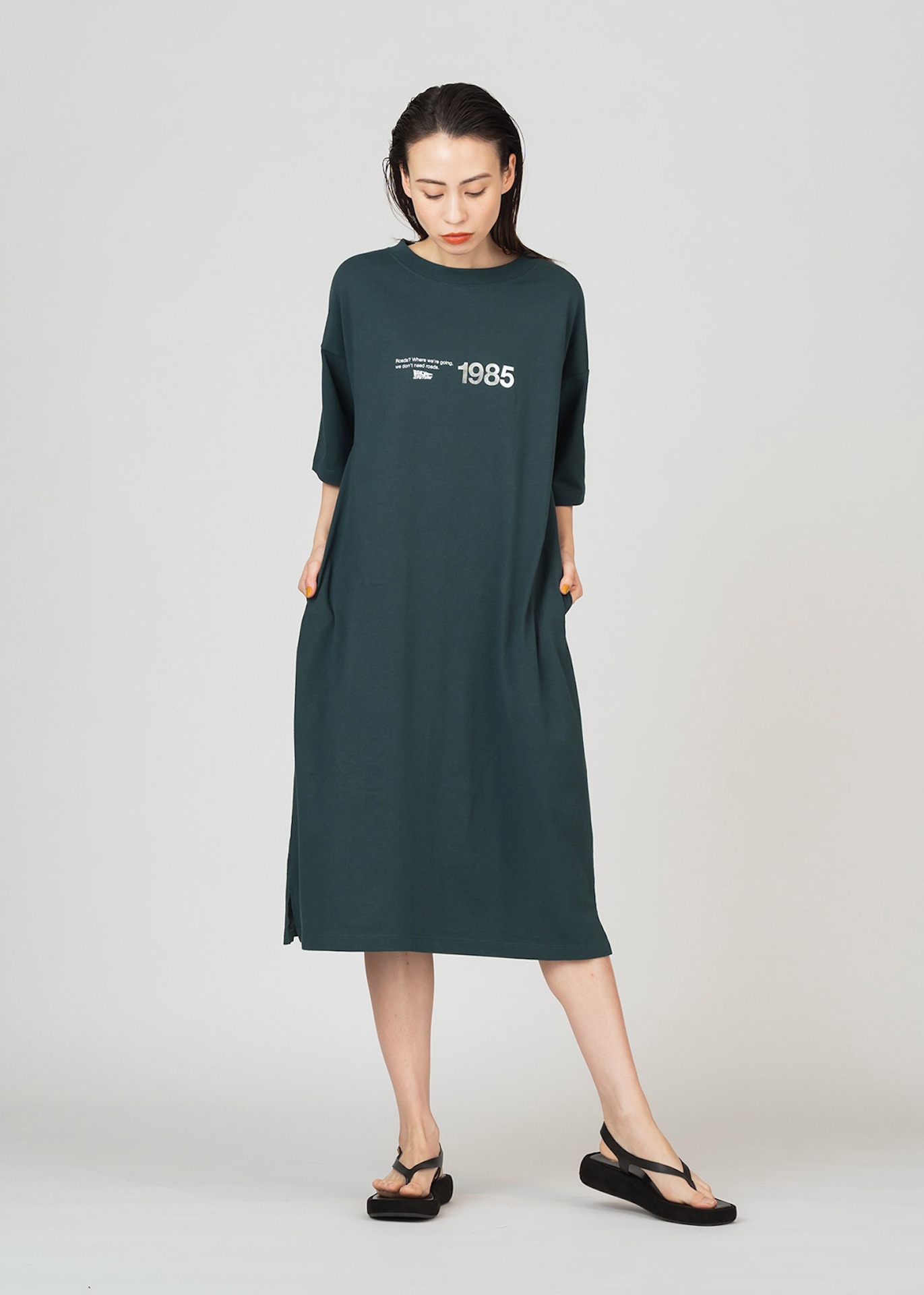 デロリアン（バック・トゥ・ザ・フューチャー）マキシTシャツワンピース