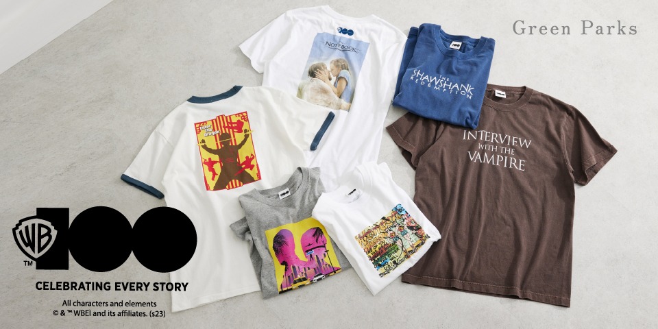 ワーナー・ブラザースとGreen ParksのコラボTシャツ。