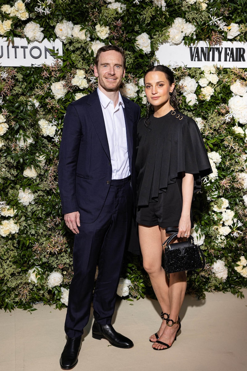 左からマイケル・ファスベンダー、アリシア・ヴィキャンデル。（写真提供：Piovanotto Marco / ABACA / Newscom / ゼータ イメージ）