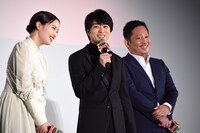 「映画 ネメシス 黄金螺旋の謎」初日舞台挨拶の様子。