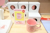 「ウェス・アンダーソンすぎる風景展 あなたのまわりは旅のヒントにあふれている」で販売されるマグカップ。