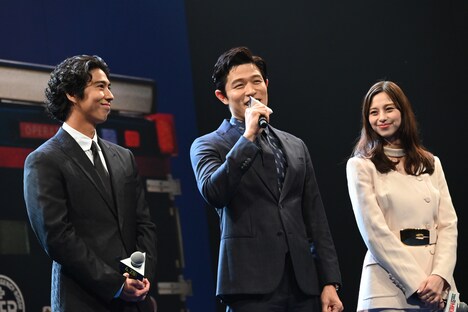 「劇場版 TOKYO MER～走る緊急救命室～」完成披露試写会の様子。