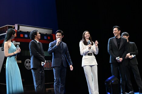 「劇場版 TOKYO MER～走る緊急救命室～」完成披露試写会の様子。