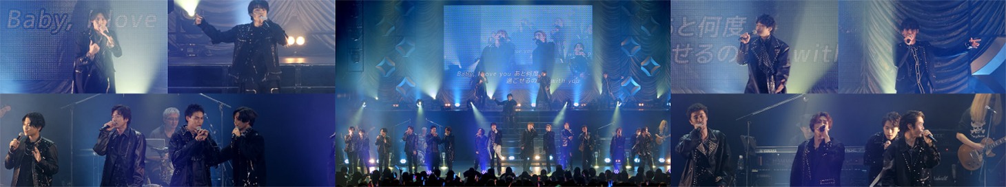 「『Amuse Presents SUPER HANDSOME LIVE 2022 “ROCK YOU! ROCK ME!!”』3面ライブスクリーン」場面写真
