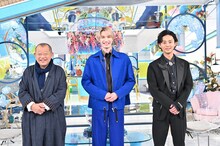 左から笑福亭鶴瓶、ジェシー、藤ヶ谷太輔。