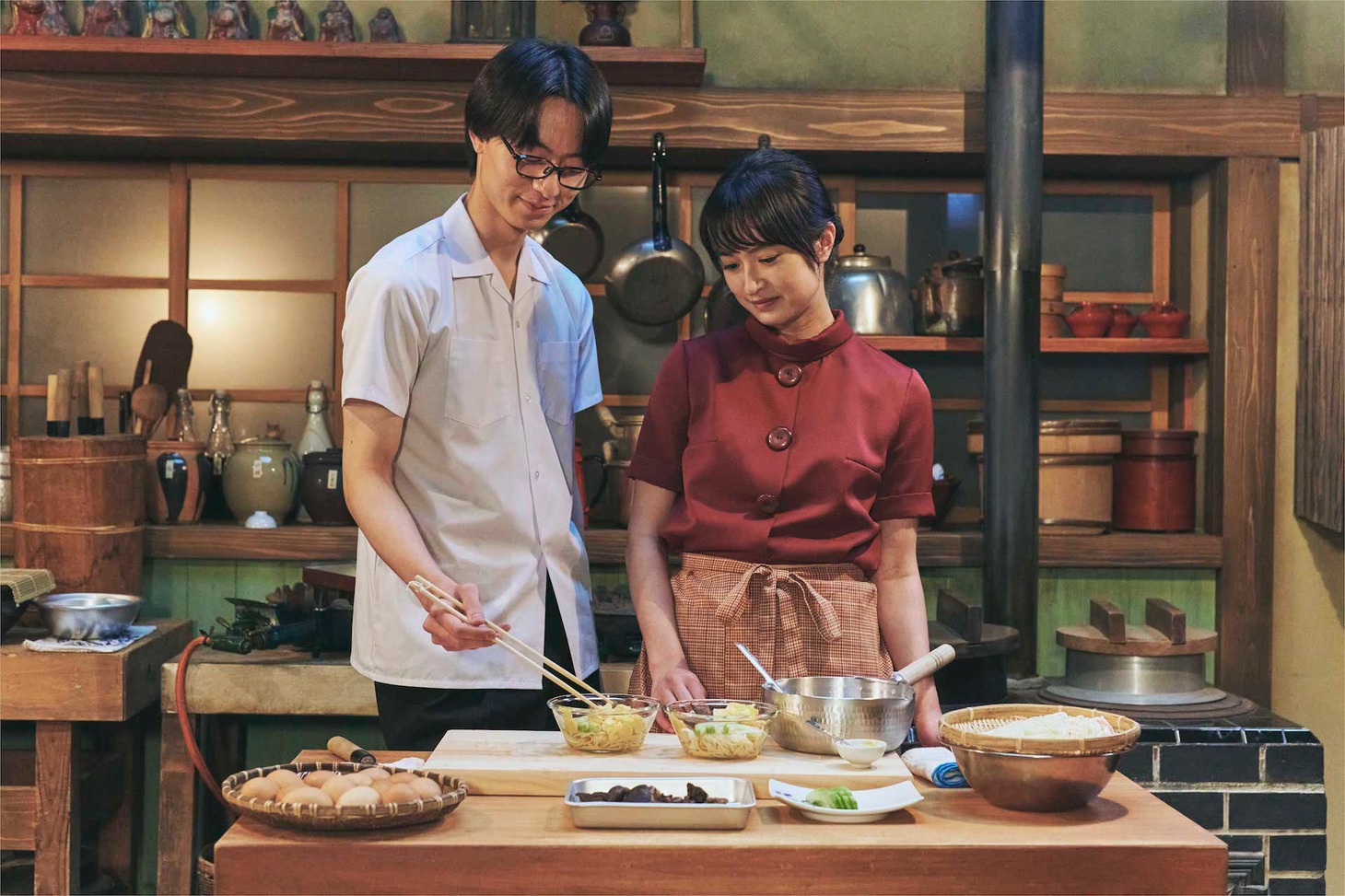 「ながたんと青と -いちかの料理帖-」第4話の場面写真。