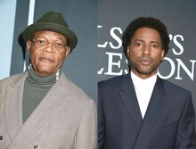 ブロードウェイ舞台「The Piano Lesson」オープニングイベント登壇時のサミュエル・L・ジャクソン（左）、
ジョン・デヴィッド・ワシントン（右）。