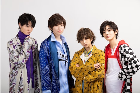 左から凰紫丈源、英城凛空、柚希関汰、赤星良宗。