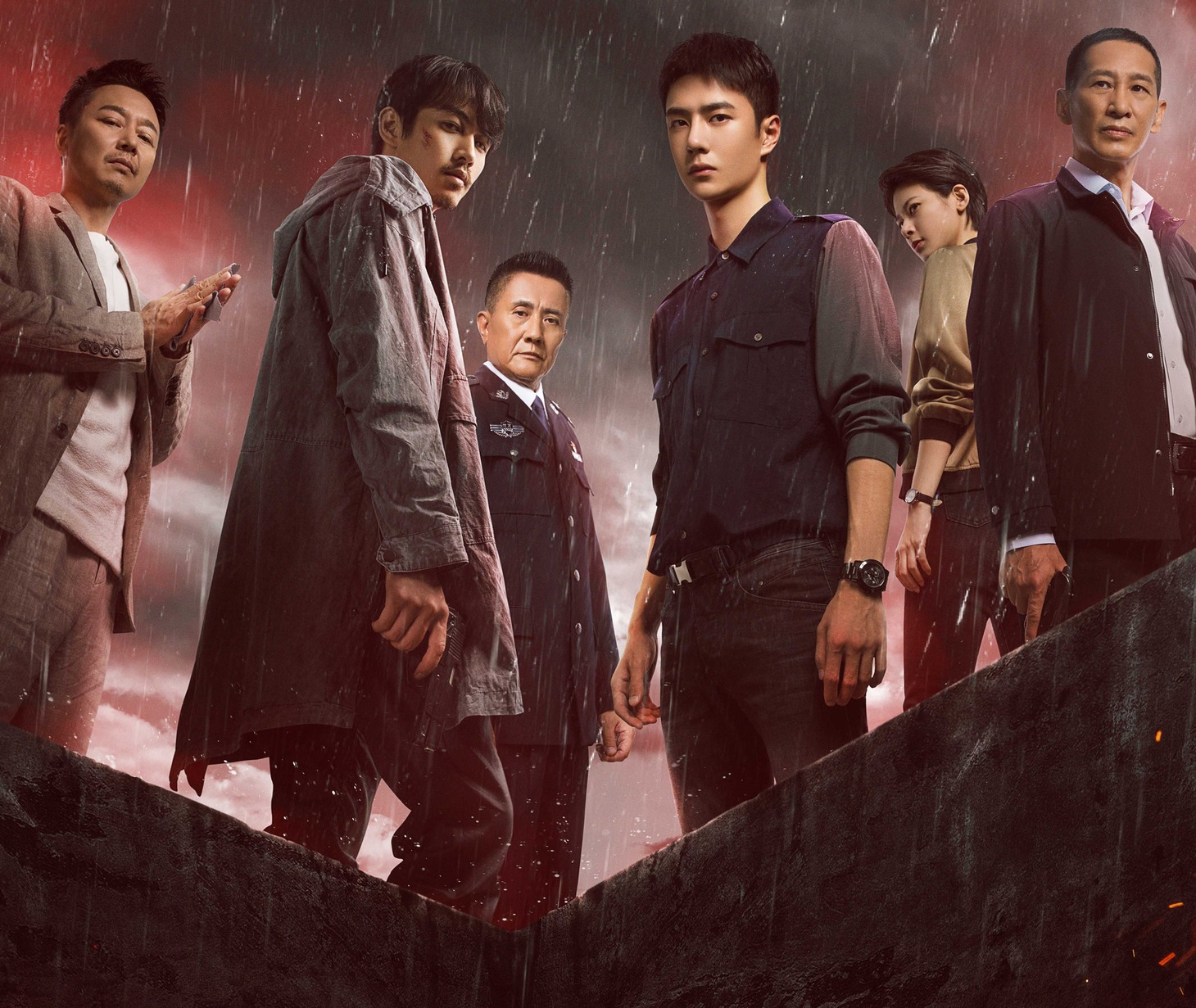中国ドラマ「冰雨火～BEING A HERO～」ビジュアル。(c)2022 China International Television Corporation