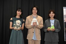左から駒井蓮、細田佳央太、金子由里奈。