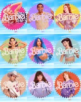 「バービー」キャラクターポスターのビジュアル。