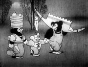 「動物村の大騒動」場面カット（写真提供：マツダ映画社）