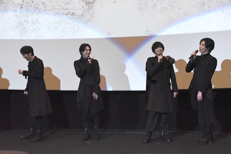 「ゲネプロ★7」公開初日舞台挨拶の様子。