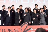 「東京リベンジャーズ2 血のハロウィン編 -運命-」初日舞台挨拶の様子。