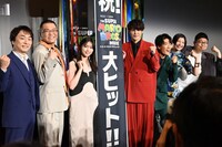 「ザ・スーパーマリオブラザーズ・ムービー」公開記念舞台挨拶の様子。