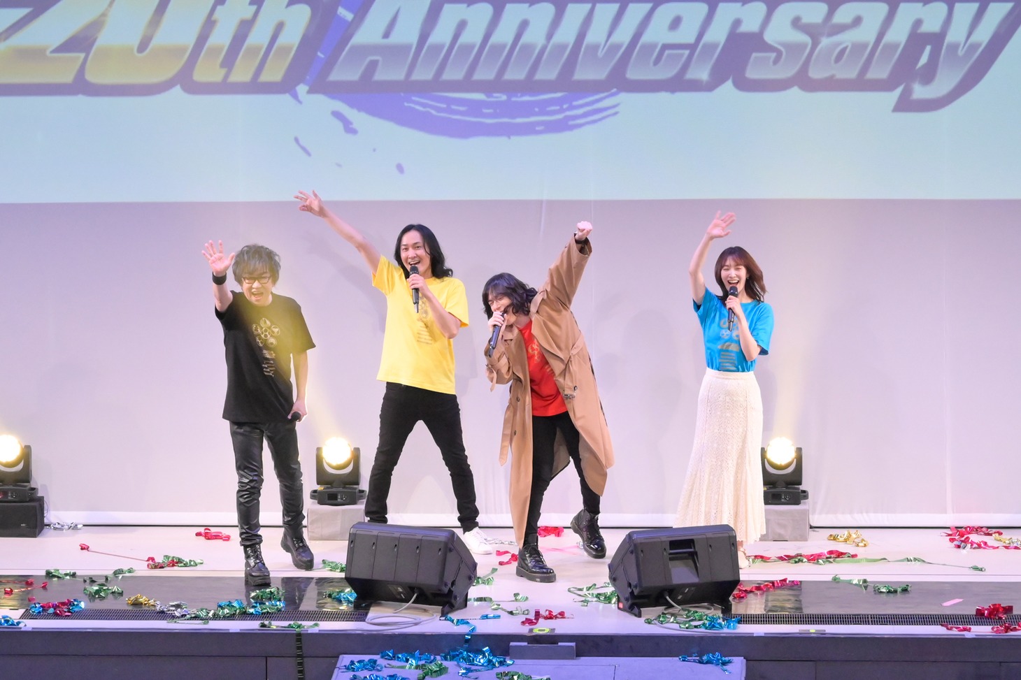 左から高取ヒデアキ、山本康平、塩谷瞬、長澤奈央。