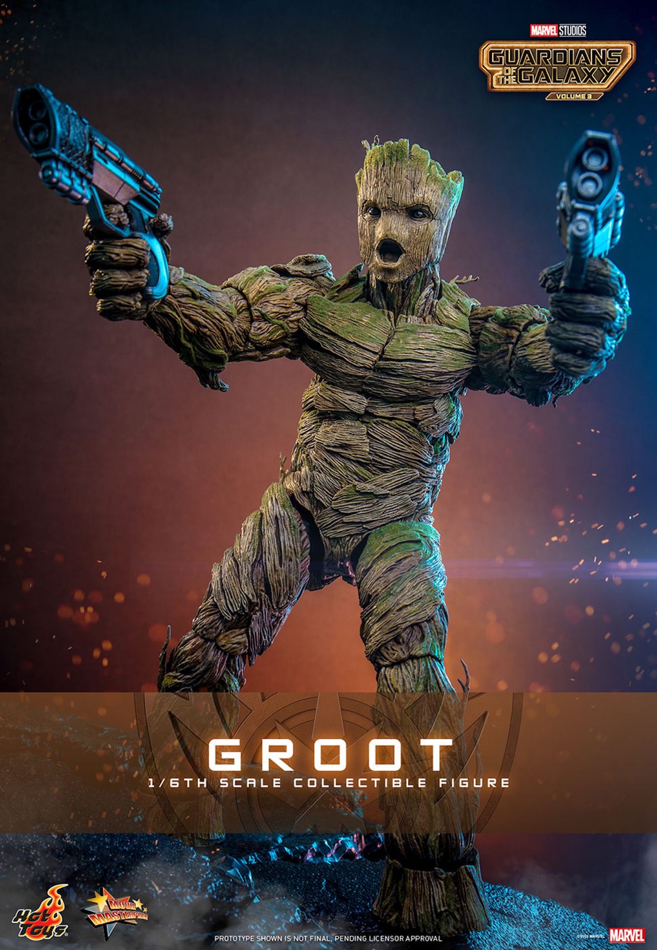 【ムービー・マスターピース】「ガーディアンズ・オブ・ギャラクシー：VOLUME 3」グルート 1/6スケールフィギュア