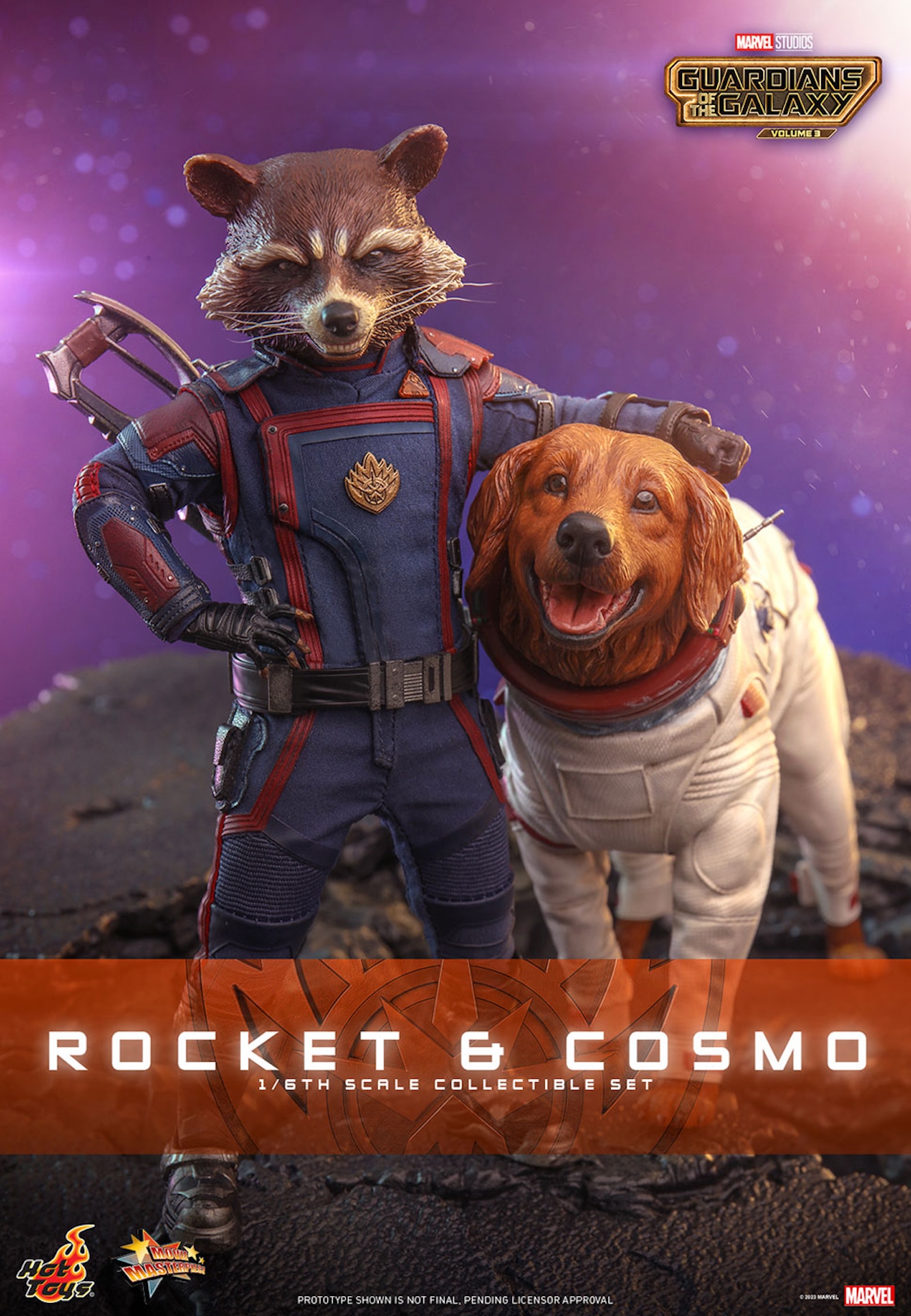 【ムービー・マスターピース】「ガーディアンズ・オブ・ギャラクシー：VOLUME 3」ロケット＆コスモ 1/6スケールフィギュア