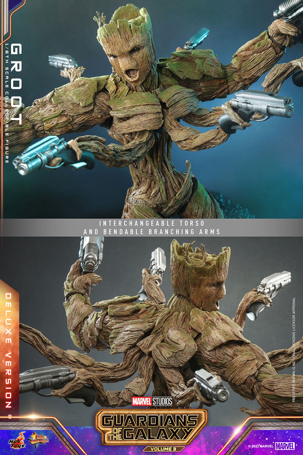 【ムービー・マスターピース】「ガーディアンズ・オブ・ギャラクシー：VOLUME 3」グルート（デラックス版）1/6スケールフィギュア