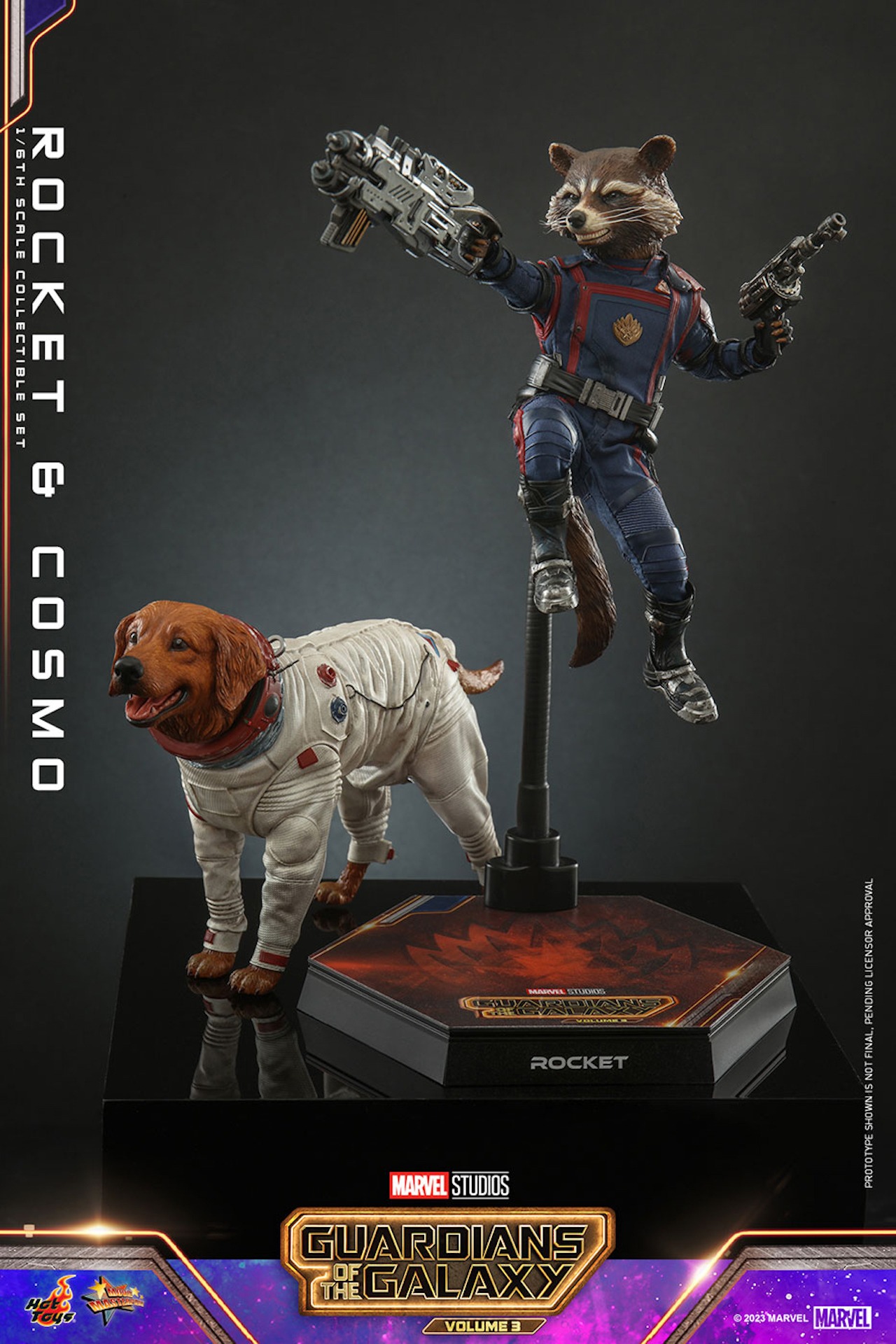【ムービー・マスターピース】「ガーディアンズ・オブ・ギャラクシー：VOLUME 3」ロケット＆コスモ 1/6スケールフィギュア