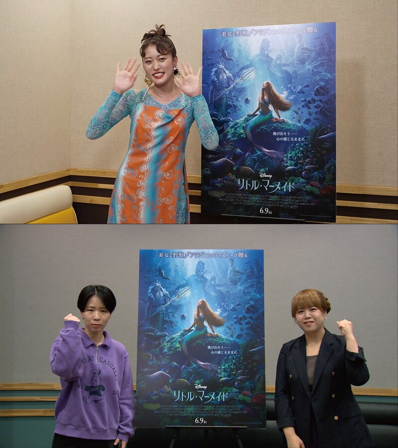 王林（上段）と天才ピアニスト（下段）。