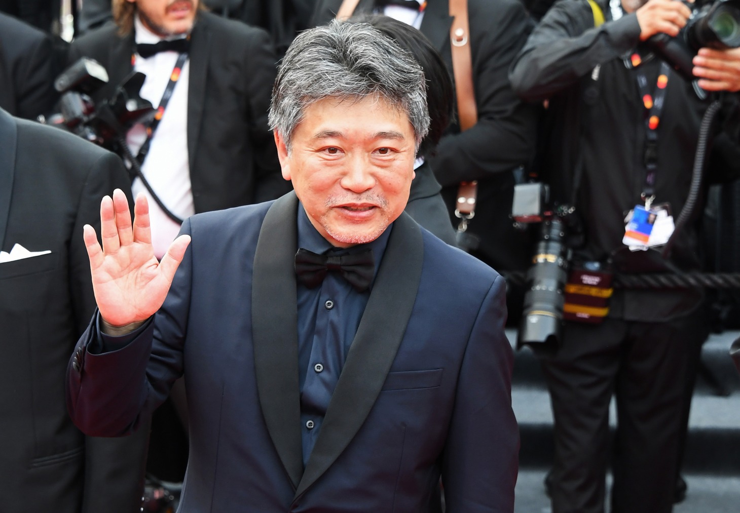 第76回カンヌ国際映画祭の開会式に参加した是枝裕和。(c)2023「怪物」製作委員会