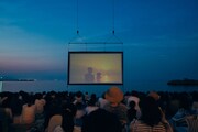うみぞら映画祭の様子。