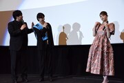 「劇場版 推しが武道館いってくれたら死ぬ」チーム“推し活”舞台挨拶の様子。