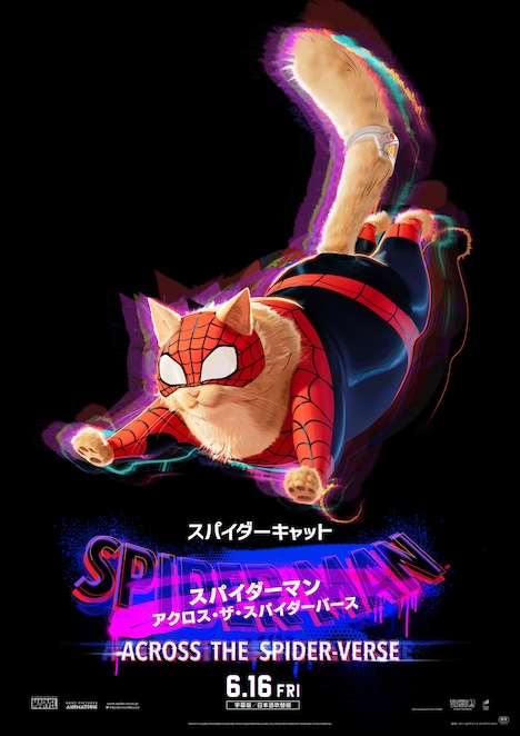 「スパイダーマン：アクロス・ザ・スパイダーバース」キャラクターポスター（スパイダーキャット）