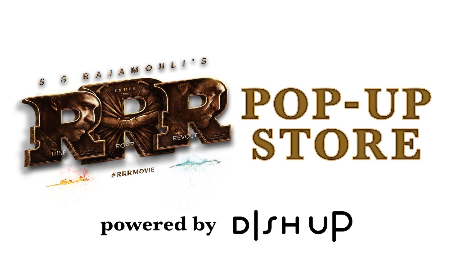 「RRR POP-UP STORE powered by DISH UP」ロゴ
