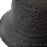 「岸辺露伴 ルーヴルへ行く × CA4LA HAT」の刺繍部分。