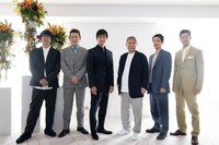 第76回カンヌ国際映画祭にて、取材時の様子。(c)Kazuko Wakayama