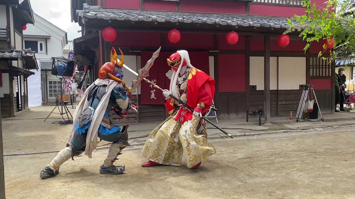 「忍風戦隊ハリケンジャーでござる！シュシュッと20th anniversary」のメイキング映像より。